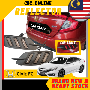 Honda Civic FC 2016 3 Line Led Reflector Mustang Style (Smoke and Red Design)