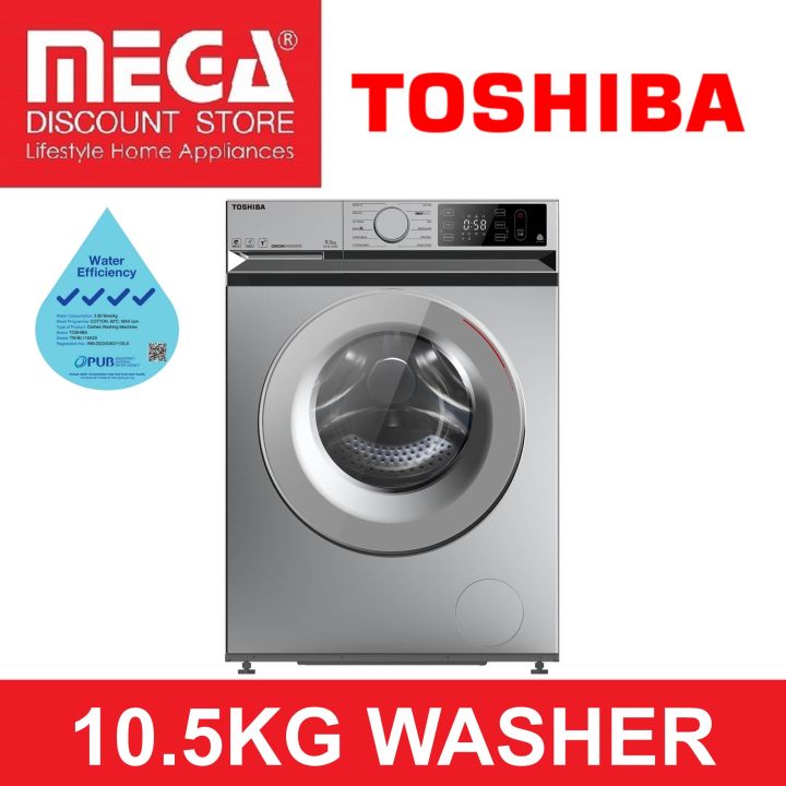 TOSHIBA TW-BL115A2S 10.5KG FRONT LOAD WASHER (4 TICKS) | Lazada Singapore