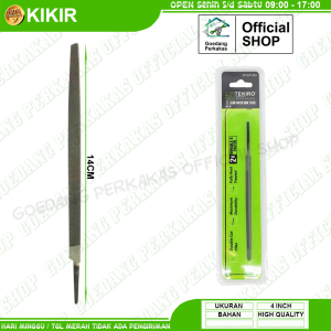 Kikir Tekiro Segitiga Slim Taper Slim Files 4 Inch Kikir Gergaji