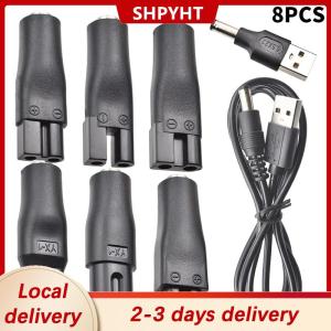 [COD] Ship within 24 hours 8 PCS Power Cord 5V Replacement Charger USB Adapter Cable DC Converter Universal For All Kinds Of Electric Shaver Hair Clippers