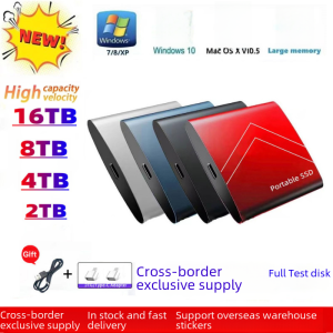High Speed SSD Solid State Drive 8TB Black Type-c 3.1 AliExpress Cross-Border Expansion Fake Labels 30TB2T