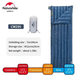 Sleeping Bag Ultralight Naturehike CW280 CW295 CWM400 Kantong Tidur Camping Tebal Hangat Duck Down