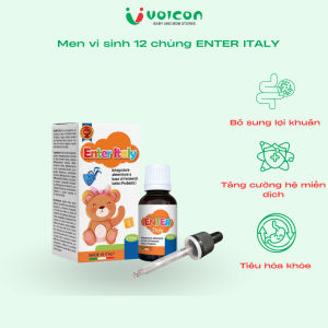 Men vi sinh 12 chủng Enter Italy - Nhập khẩu từ Ý lợi khuẩn cho mẹ & bé sơ sinh 15ml