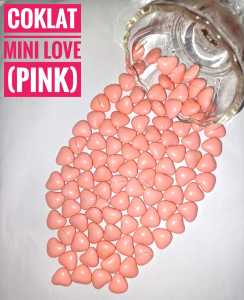 COKLAT LOVE MINI VIRAL (1KG) Mini Heart Chocolate Decor Yusuff Taiyoob Snack Doorgift Gift Candy Jajan Goodies Birthday Toping Kek Cekelat