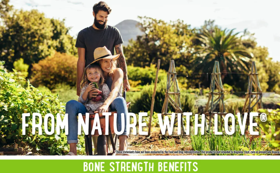 NATURELO Bone Strength - All-in-One Balanced Formula - Plant-Based Calcium, Magnesium, Potassium, Vitamin D3, K2 And Vitamin C - 120 Vegan Capsules | 1 Month Supply - View #3