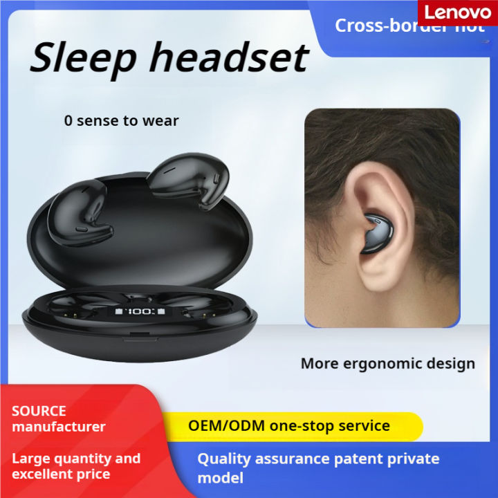 🔥 COD+Free Delivery 🔥Lenovo D90 Sleepbuds Bluetooth Headphones  Comfort Wear Sleepbuds IPX5 Waterproof Mini Invisible Sports Headphones  Noise