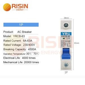 Cầu dao tự động thu nhỏ AC 2P 6KA 400V 3A 6A 10A 16A 20A 25A 32A 40A 50A 63A