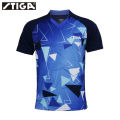 STIGA Stika table tennis uniform V-neck shirt for men and women Stica short sleeve T-shirt professional sports uniform. 