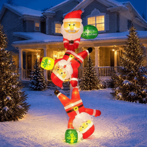GORGE LED Light Christmas Inflatable Dolls Oxford DIY Inflatable Model Toys Party Decor Christmas Inflatables Decor Outdoor Decor