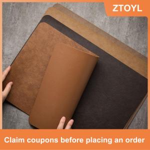 【ZTOYL】 1pcs ánh sáng sang trọng rắn da placemat Cà Phê Nâu PU bảng Mat không thấm nước oilproof cách nhiệt tấm Bát Pad Bảng trang trí nội thất