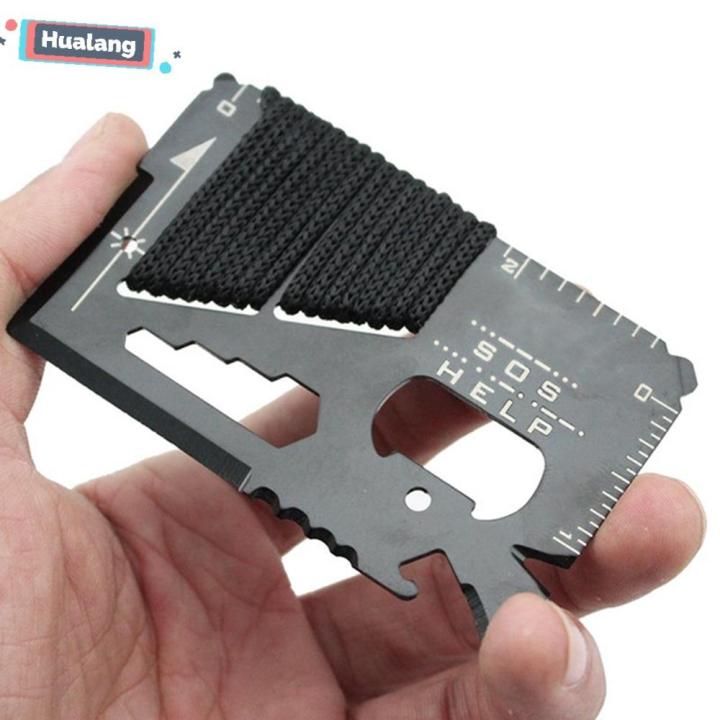 HUALANG Outdoor Survival Hunting Black Hiking Stainless Steel EDC tool ...