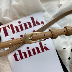 Ladies Texture Pu Small Belt Female All-match Casual Decorative Jeans Belt All-match Thin Belt