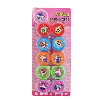 ✨💖🦈 10PCS Water Base Stamp NON TOXIC Baby Shark Stamp 💖 Princess Chop Paw Patrol Lotso Hello Kitty Unicorn Pony Vehicles Tractors Reward Stamp 💖 Birthday Party Goodie Bag 💖 Children Day Gifts 💖 Stitch Capy Bara Spiderman Kuromi Cinnamon Stationary