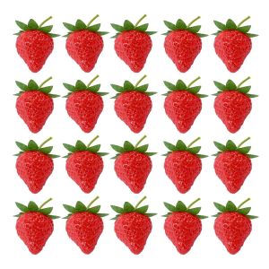 Props Properti Foto Produk Artificial Buah Strawberry Palsu Strawberry Artificial Props Foto