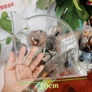 PLLEWY Punch Free Installation Aquarium Corner Shelf Triangle Corner Design Space Saving Aquarium Plant Holder Portable Transparent Aquarium Corner Storage Rack Fish Tank Interior Decoration
