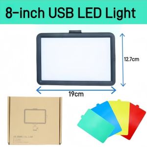 6/8inch LED Video Light Tripod Photography Lamp  Panel Fill Light With For Vlogging Video Live