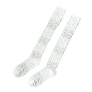 Phụ Nữ xuyên thấu Ren Lưới tất qua đầu gối Đầu Gối Bê Vớ Ruffle tất dài Cho ngày lễ tình nhân Ăn Mặc Đầm hàng ngày