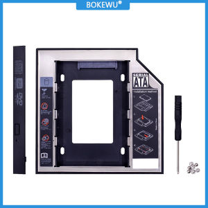 BOKEWU 2nd HDD Caddy 9.5MM SATA 3.0 for 2.5 SSD Case Hard Disk Drive Adapter for Laptop CD DVD-ROM Optical Bay