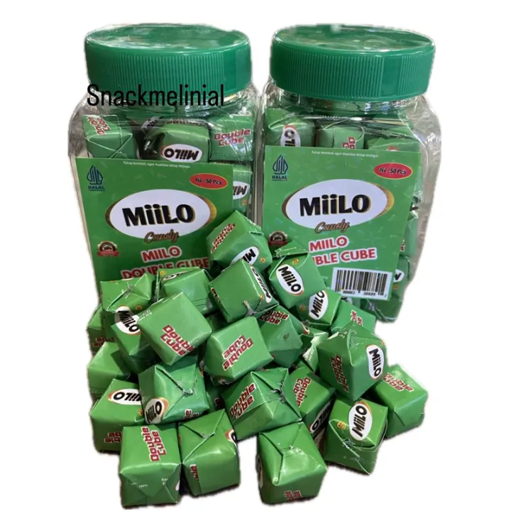 Miilo permen coklat 50pcs comelo millo cube miilo cube double cube 50pcs ...