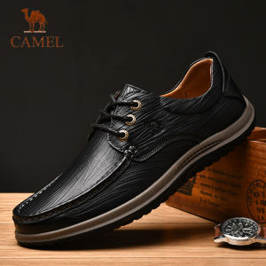 Camel new autumn and winter mens shoes first layer cowhide handmade thick-soled outdoor casual shoes