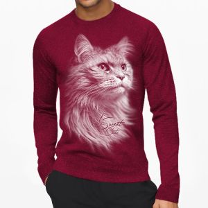 MY SWEET CAT | Kaos Lengan Panjang Pria & Wanita | Distro | Sablon | Murah | Produk Lokal | CIAO.ID