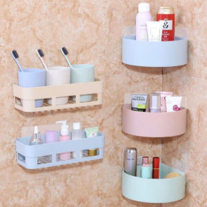 ชั้นวางแขมพู ชั้นวางของเข้ามูล ชั้นแขวน ชั้นวางของติดผ่าน ชั้นวางของในห้องน้ำ ชั้นวางของติดผ่าน ชั้นวางในห้องน้ำ ไม่ต้องเจาะ