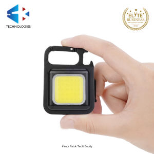 COB Rechargeable Keychain Led Flashlights Portable Pocket with Bottle Opener and Magnet Base