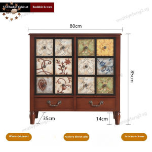Storage Cabinet Multifunctional Drawer Cabinet Solid Wood Storage Drawer R Style Cabinet Storage