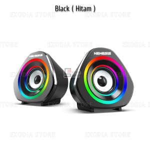NEMESIS FALCON NYK SPN-08 RGB Illumination Speaker Gaming Stereo Plug and Play SPN08 SP-N08 Speaker Komputer / PC Laptop Mobile / HP