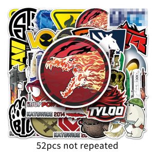 52pcs Game CSGO Cartoon Stickers Decals Graffiti DIY Laptop Skateboard Luggage Car Guitar Waterproof Sticker for Kids Toy