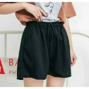 Celana Pendek Wanita Hotpants Crinkle Airflow // Celana Crinkle Pendek // Celana Pendek Wanita Crinkle Model tali Serut
