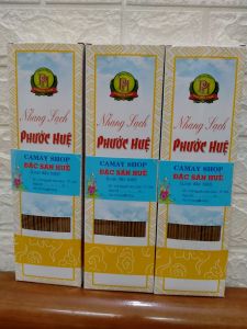 Bộ 3 hộp Nhang quế sạch Phước Huệ ( THƠM DỊU NHẸ ÍT KHÓI 3 hộp x 350g dài 30cm )