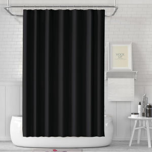 180cmX180cm Bathroom Shower Curtain Solid Color Bath Room Partition Leaf Shower Bathing Curtain With Matching Hooks