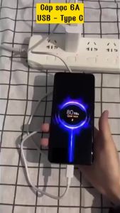 Dây Cáp Sạc Nhanh USB Type C 6A Cho Dòng Máy Android Cáp Sạc Siêu Nhanh Đa Năng Chống Đứt Gãy - Việt Linh Store E1