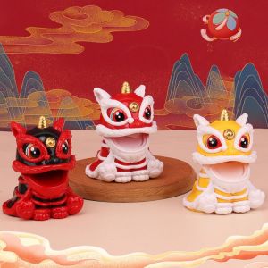 CURRANT Good Fortune Solar Energy Shakes Head Lion Energy-saving Best Wishes Nation Tide Lion Creative Happiness Chinese New Year Decorations Home Automobile Decoration