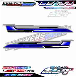 STRIPING VARIASI HONDA CB 100 / STICKER LIST MOTOR HONDA CB 100