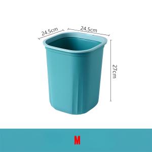 ถังขยะพลาสติก วัสดุพลาสติก PP คุณภาพดี 3ขนาด ถังขยะทรงกลม เหมาะกับห้องนั่งเล่น ห้องครัว ห้องนอน เป็นต้น พลาสติก สไตล์มินิมอล ทนทาน แบบทึบ