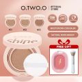 【BUY 1 TAKE 2】O.TWO.O Air Cushion BB Cream Waterproof Foundation Long-lasting Brighten 3 Colors Cosmetics + Pinkflash Blush + Brush [24H Shipping] [Free Shipping]. 