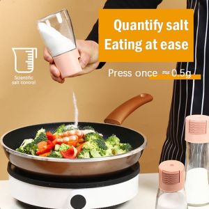 0.5g Metering Salt Shaker Push Sugar Bottle Spice Pepper Shaker Duster Salt Dispenser Seasoning Organizer Condiment