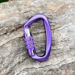 JAYQQ 4880mm Professional Safety Carabiner 12KN Mountaineering Protective Equipment Aluminum Climbing Buckle High Quality 6 Colors Security Lock