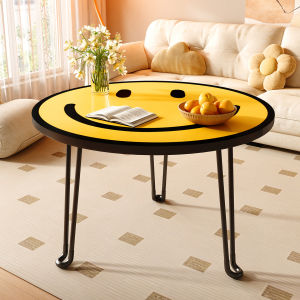 Round Coffee Table folding sofa table Contemporary Laptop Bed Desk Simple dining table