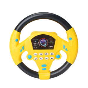 Music Car Steering Wheel Toy Early Educational Intelligent Steering Toys for Kids Children Simulator Stereng Mainan