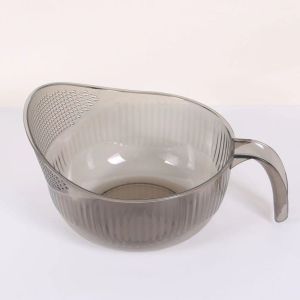 Rổ nhựa đựng đồ vo gạo Dụng cụ rửa rau củ quả đa năng Có tay cầm lỗ thoát nước tiện lợi