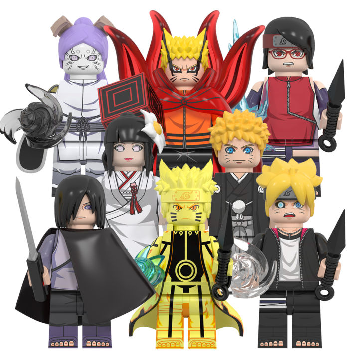 Anime Uchiha Sasuke Boruto Sarada Mini Building Blocks Gift Educational ...