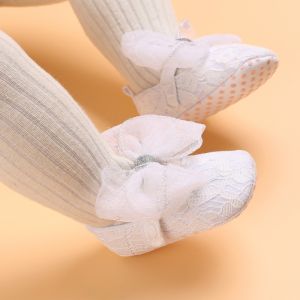 Newborn Infant Baby Shoes Girls First Walkers Christening Shoes Cute Bow Princess Party Birthday Shoes