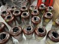 Bình hoa gỗ lớn vẽ cành hoa mai đào mỹ nghệ cao cấp - Cao 30cm. 