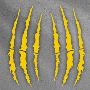 DOOUR Vinyl Motorcycle Stickers Demon Claw Covering Scratches Car Vinyl Stickers Demon Style Waterproof Helmet Stickers Vehicle Decoration