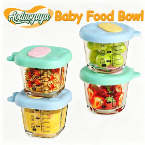 Aoduoyaya baby food Storage Containers Infant feeding bowl Leakproof Silicone Lid Bekas Makanan Bayi