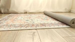 Bohemian Turkish Style Car Imitation Wool Washable Non-slip Floor Mat for Living Room