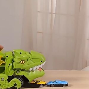 Free Delivery Dinosaurs Toy Dinosaurs Truck Toys With Racing Car 4Pcs